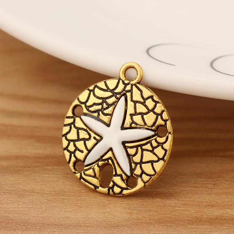 20s Sea Stars Necklace Charms Earring Findings Bracelet Charm Diy Jewelry Making 