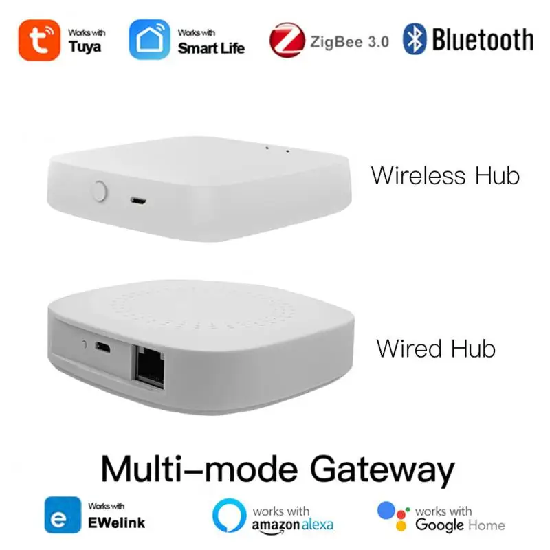 Tuya Zigbee Bridge Gateway Hub + Bluetooth EWelink Smart Home Wireless Remote Control Via Smart Life APP Works With Alexa Google