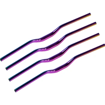 

Mountain Bike Handlebar Titanium Plated color MTB BMX AM DH ENDURO Bicycle Handlebar 31.8x750mm Rise 40mm