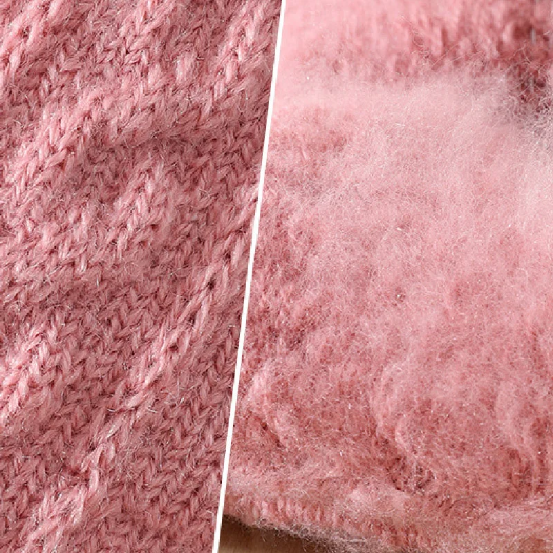 Зимние вязаные шерстяные перчатки с сенсорным экраном для женщин Guantes Invierno Mujer, вязаные толстые теплые перчатки для вождения, варежки