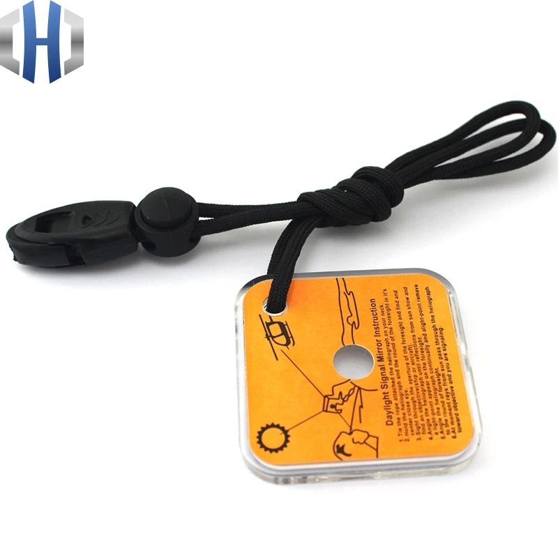 

Outdoor Emergency Floating Signal Mirror Survival Bushcraft EDC Portable