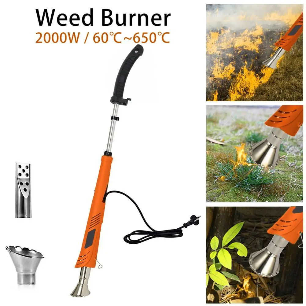 2000W Electric Weed Burner Electric Lawnmower Weeder Power Tool Temperature Optional High Efficiency Environmental Protection