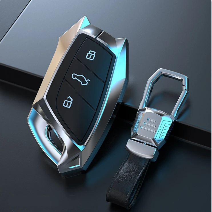 Car ZInc Alloy Key Case Cover Holder For MG ZS EV MG6 EZS HS EHS 2019 2020 For Roewe RX5 i6 i5 RX3 RX8 ERX5