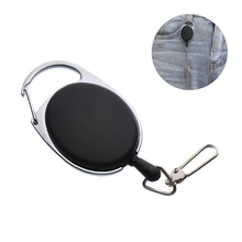 Горячая наружная телескопическая веревка для ключей, брелок для ключей, тактический EDC регулируемый ремешок для возврата ключей, держатель для ключей, защитная сумка с пряжкой