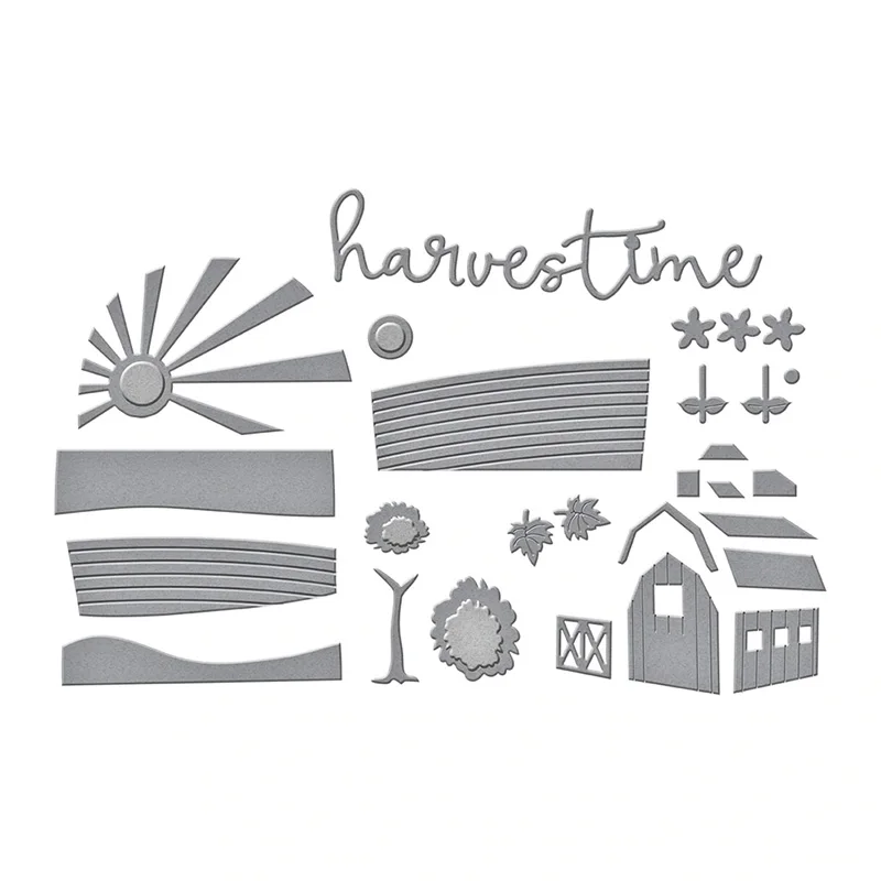 Jar House Sun Christmas Metal Cutting Dies Stencils For Card Making Decor Emboss Suit Paper Cards DIY Dies Scrapbooking New