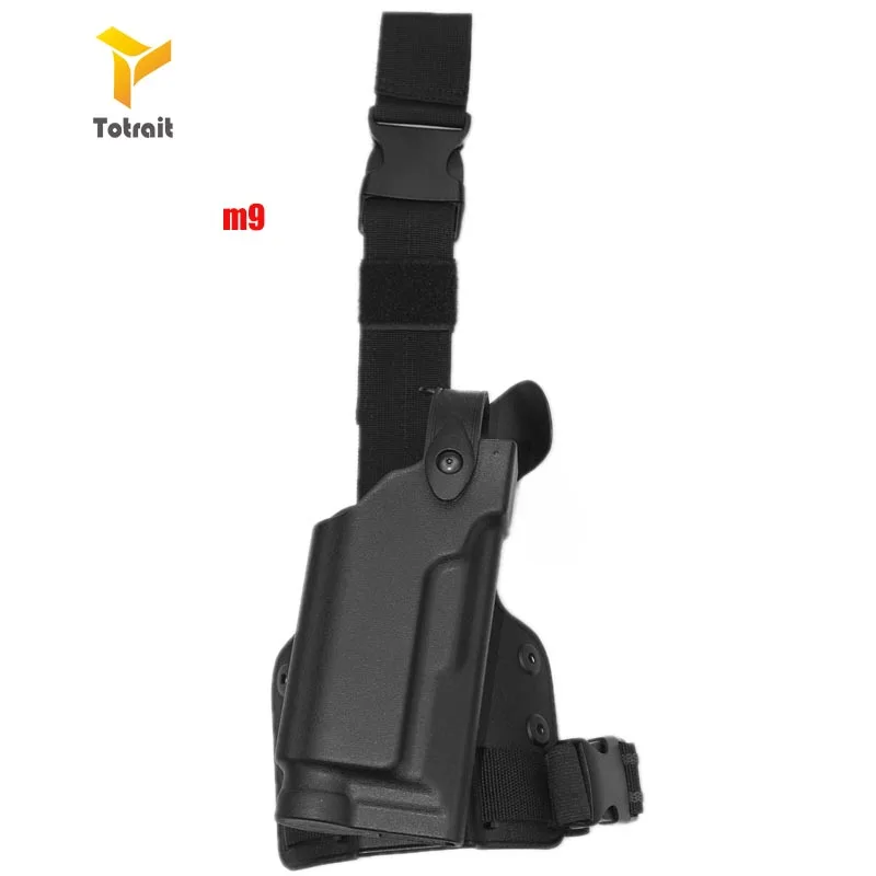 Тактический Пистолет Кобура Safariland Combat Glock 17 1911 Beretta M92 M9 P226 USP Регулируемый пистолет ружье для страйкбола падение ноги кобура blac