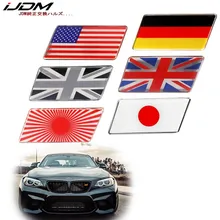 Значок эмблема флага iJDM с l-образным монтажным кронштейном подходит для передней решетки автомобиля для мини Audi BMW Mercedes Jaguar Land Rover и т. д