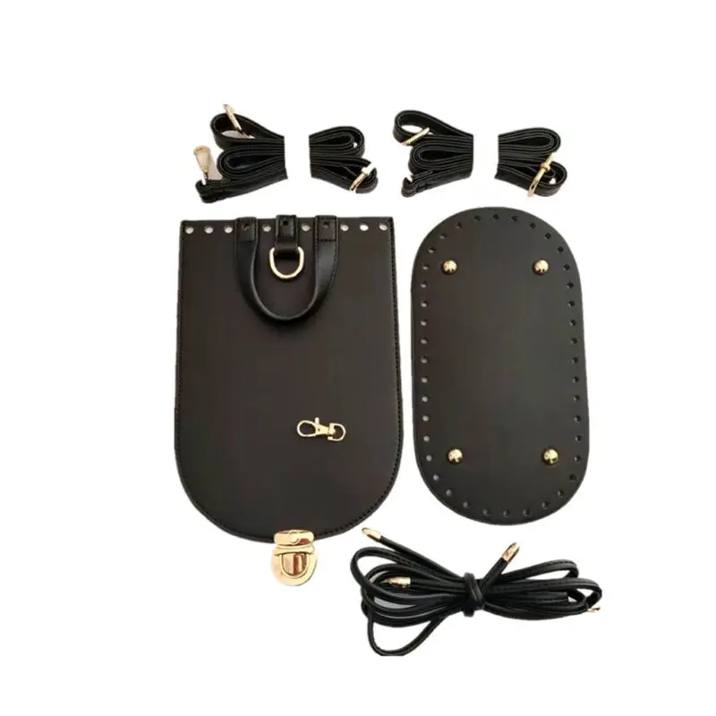 

6pcs/Set Leather Sewing Bag Parts Accessories for DIY Shoulder Bucket Bag Handbag