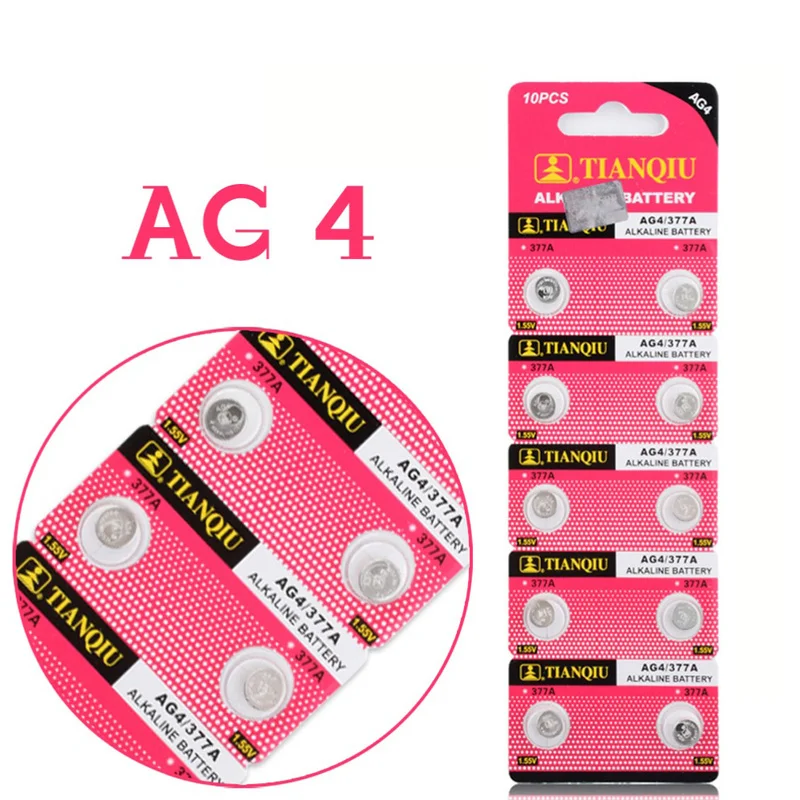 20 шт. AG4 1 5 V Щелочная батарейка кнопка 377A 377 LR626 SR626SW SR66 LR66 батарейки для часов
