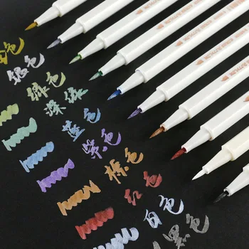 

, Tower 6551br Soft Brush Color Metal Pen 20-Color Marking Pen Painted Template Color Graffiti mei shu bi