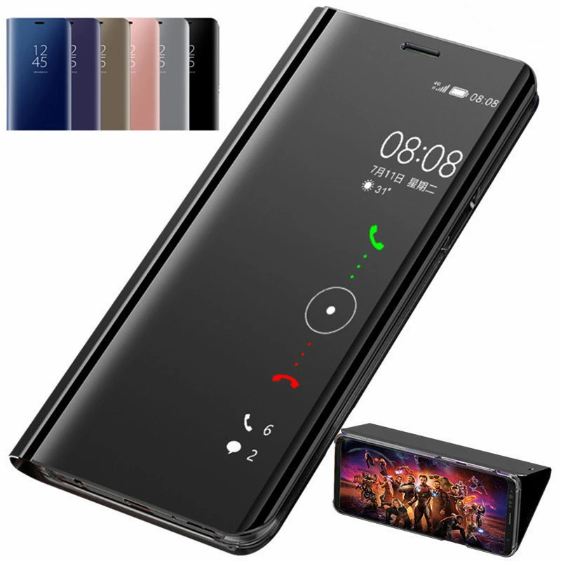 Mi rror Smart Cover для Xiaomi mi 8 Lite 9 SE A1 A2 флип-чехол грязеотталкивающий чехол телефона s Max 3 x