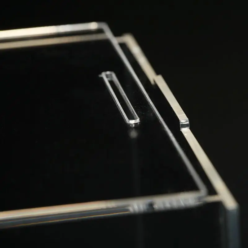 Прозрачный акриловый чехол для дисплея черная основа Пылезащитная модель игрушки шоу коробка