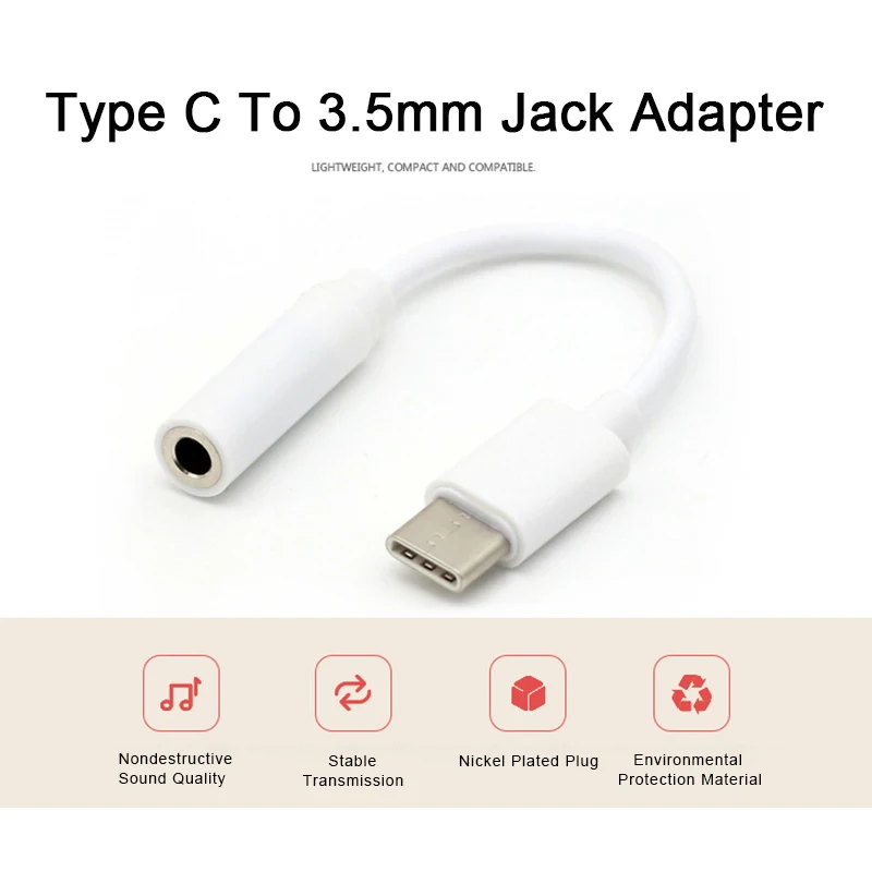 Type-C адаптер USB C к Micro USB OTG type C штекер к Micro USB Женский конвертер Поддержка зарядки и синхронизации данных для huawei Xiaomi - Цвет: type c to 3.5mm Jack