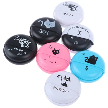 

Data Line Cables Storage Case Round Plastic Container Earphone Wire Bag Jewelry Headphone Protect with Rotating Cover