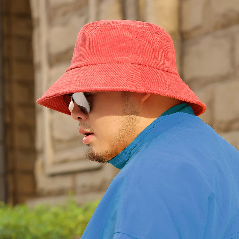 2021 Winter Corduroy Fisherman Hat Big 