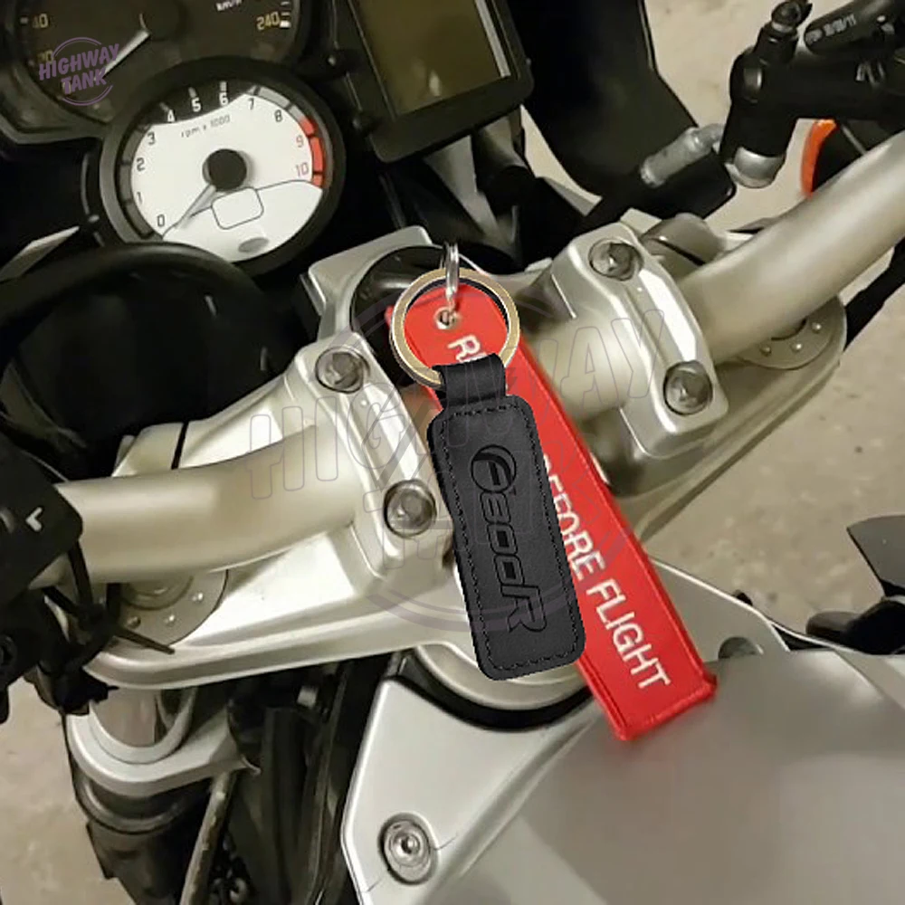 Portachiavi Portachiavi Moto In Pelle Bovina Per Bmw F800R F800 R-Crazy Horse Skin