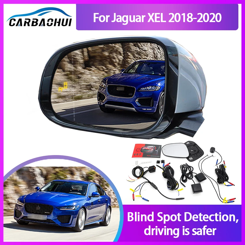 

Система обнаружения слепых зон для зеркала заднего вида Jaguar XEL 2018-2020, монитор BSM BSD, функция изменения полосы движения, предупреПредупреждение о парковочном радаре