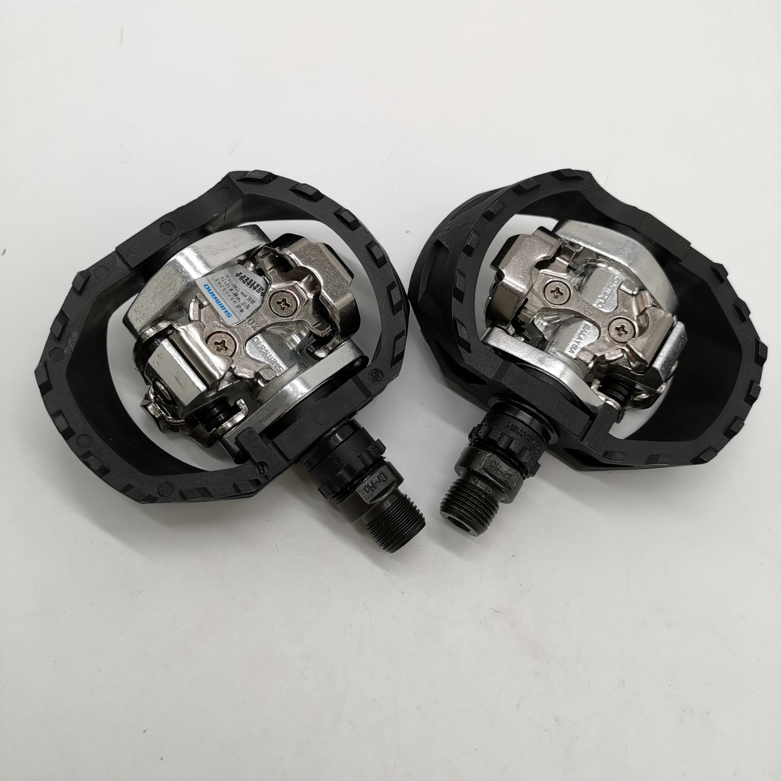 Shimano, педали для горного велосипеда SPD, PD-M424, MTB, для внедорожных видов спорта, без клипса, 9/16 дюйма, педали с SM-SH51, детали для велосипеда