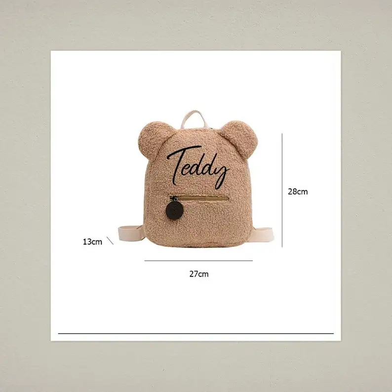 Zaino iniziale con nome personalizzato con qualsiasi nome Mini zaini da  viaggio per bambini portatili borse a tracolla a forma di orso|Backpacks| -  AliExpress