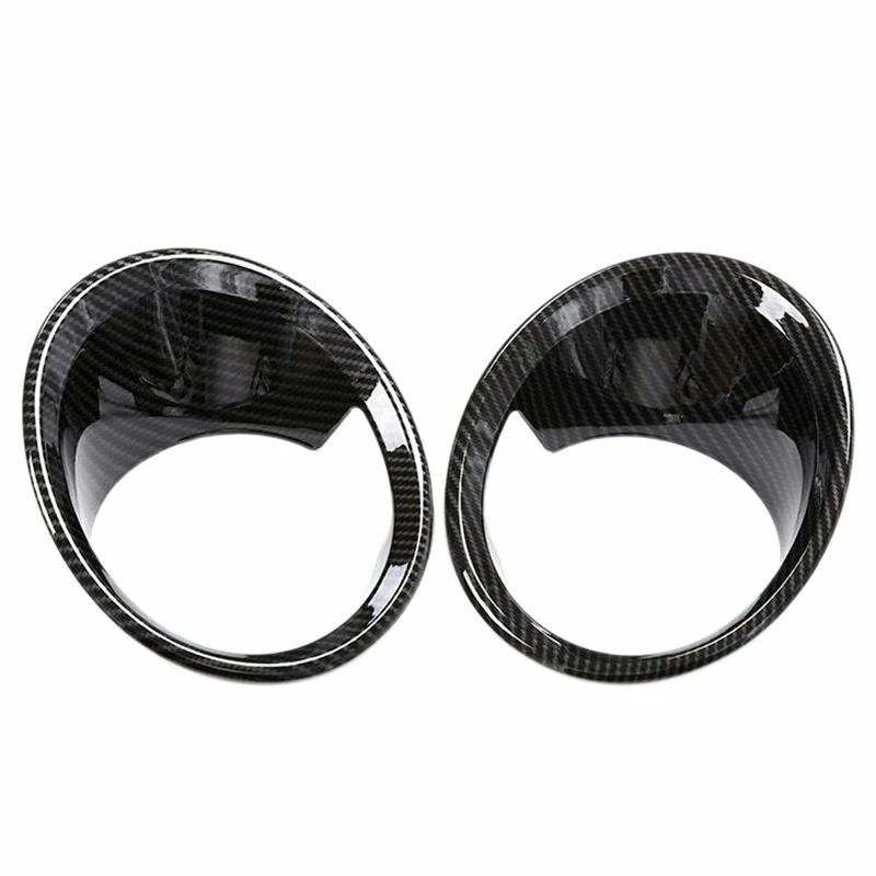 

2Pcs Carbon Fiber ABS Front Fog Light Lamp Cover Trim for BMW X5 F18 2014-17