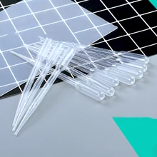 10 шт. прозрачные пластиковые капельницы DIY хрустальные эпоксидные пипетки практичный ручной работы мыло делая инструмент для лабораторных принадлежностей 3 мл