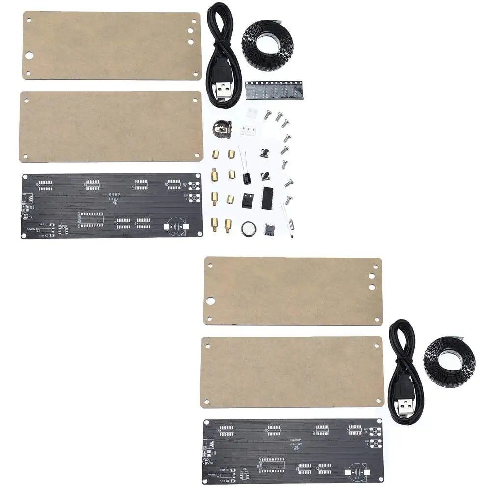SMD светодиодный Dot Matrixs цифровые часы производственный комплект электронные DIY часы набор электронные производственные части аксессуар