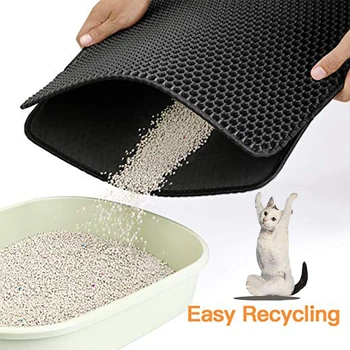 

EVA Double-Layer Non-Slip Cat Pad Pet Cat And Dog Mat Waterproof Folding Color Pet Cat Litter Pad Pet Supplies arenero para gato
