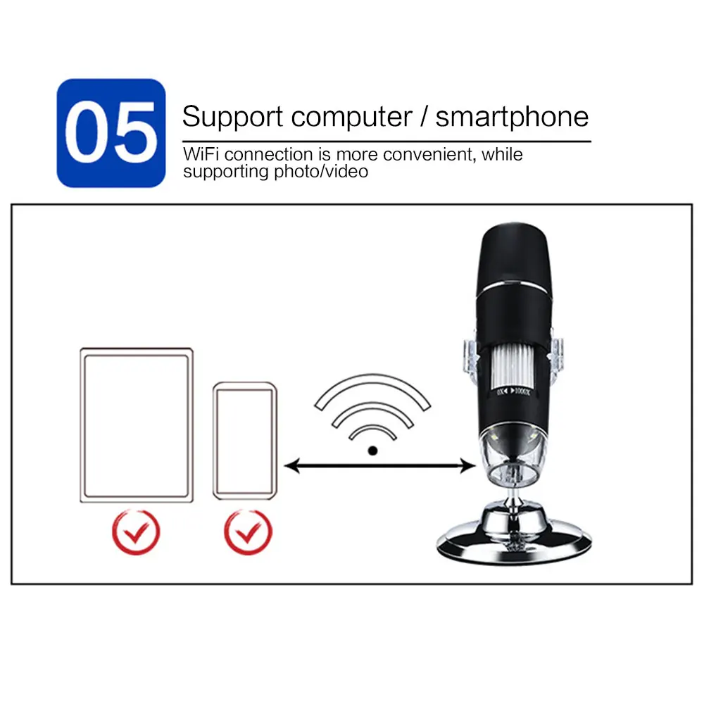 USB прочный электронный микроскоп инструмент для очистки ушей wifi