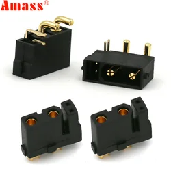 Amass – fiche mâle et femelle plaqué or, 5 / 10 / 20 paires, XT30(2 + 2) XT30PW(2 + 2), avec broche de Signal, pour Drone RC, avion, voiture, bateau 