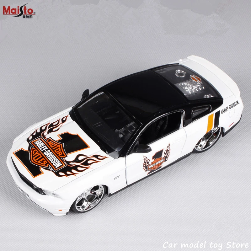 Модифицированная модель автомобиля Maisto 1:24 Ford Mustang GT из сплава декоративная