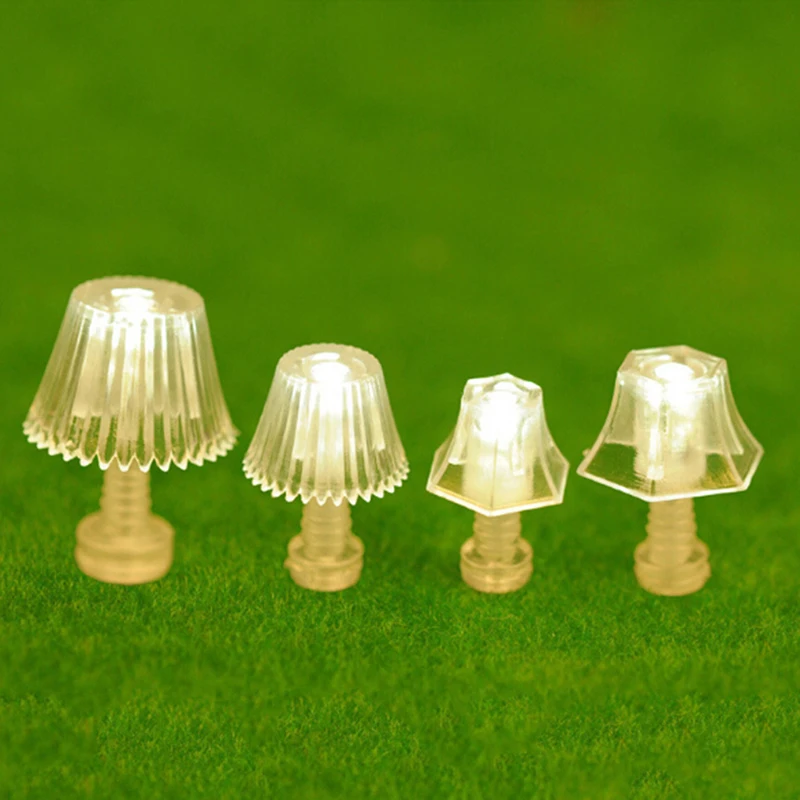 

1:25 Mini Lighting Table Lamp Dollhouse Miniatures Accessories Doll House Bedroom Floor Lamp For Kid Children