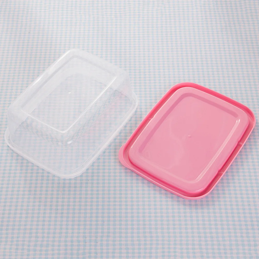 6 шт Мини Crisper прямоугольные кухонные пластиковые герметичные обеденные коробки для холодильника