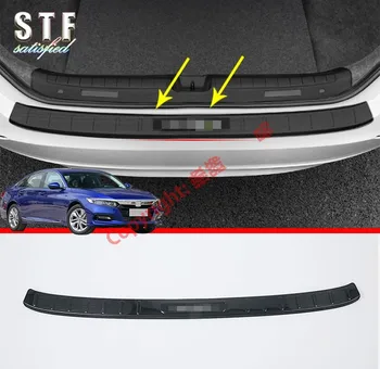 

Stainless Steel Rear Bumper Sill Protector Black For Honda Accord MK10 2018 2019