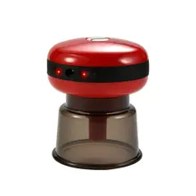 

Electric Massager with Red Light Therapy Portable Rechargeable Adjustable Whole Body Massage Tool Negative Pressure Red Black