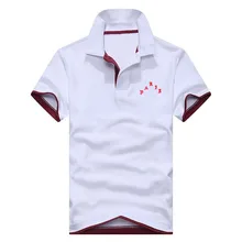 Новинка, европейский размер, Повседневная рубашка поло, Мужская Однотонная рубашка поло, брендовая бейсбольная форма, рубашки поло, дышащие, с коротким рукавом, для мужчин