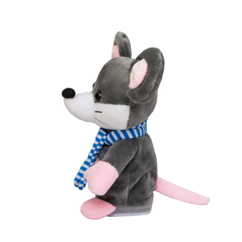 20 см Kawaii Music mouse плюшевые игрушки мягкие животные Танцующая кукла Мышка для детей Детские спящие игрушки прекрасный Рождественский подарок