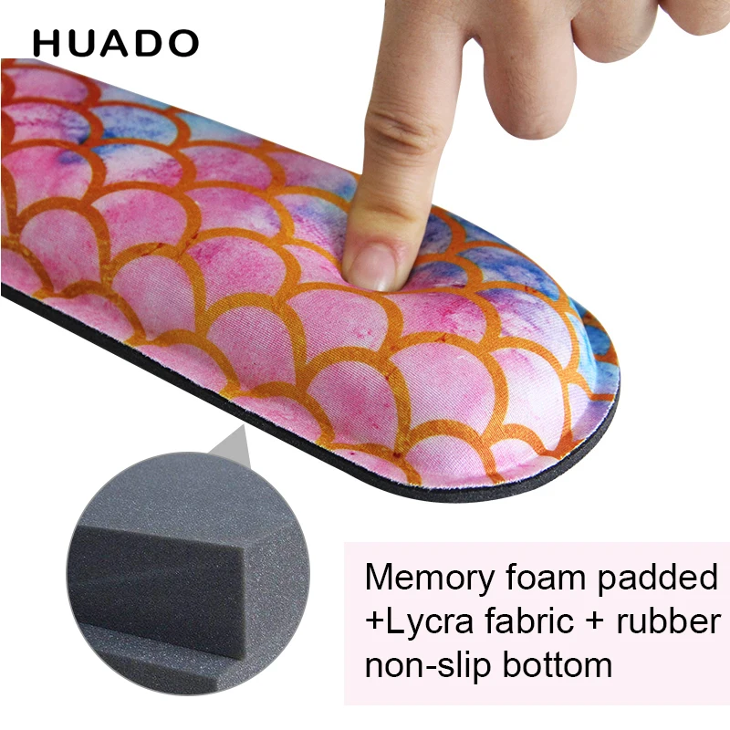 Mouse Pad Gaming Mousepad Wrist Pad Galaxy Ergonomic Keyboard Wrist Rest Desk Healthy Momery Foam Mouse Pad Support Cushion for Gaming Office Accessories