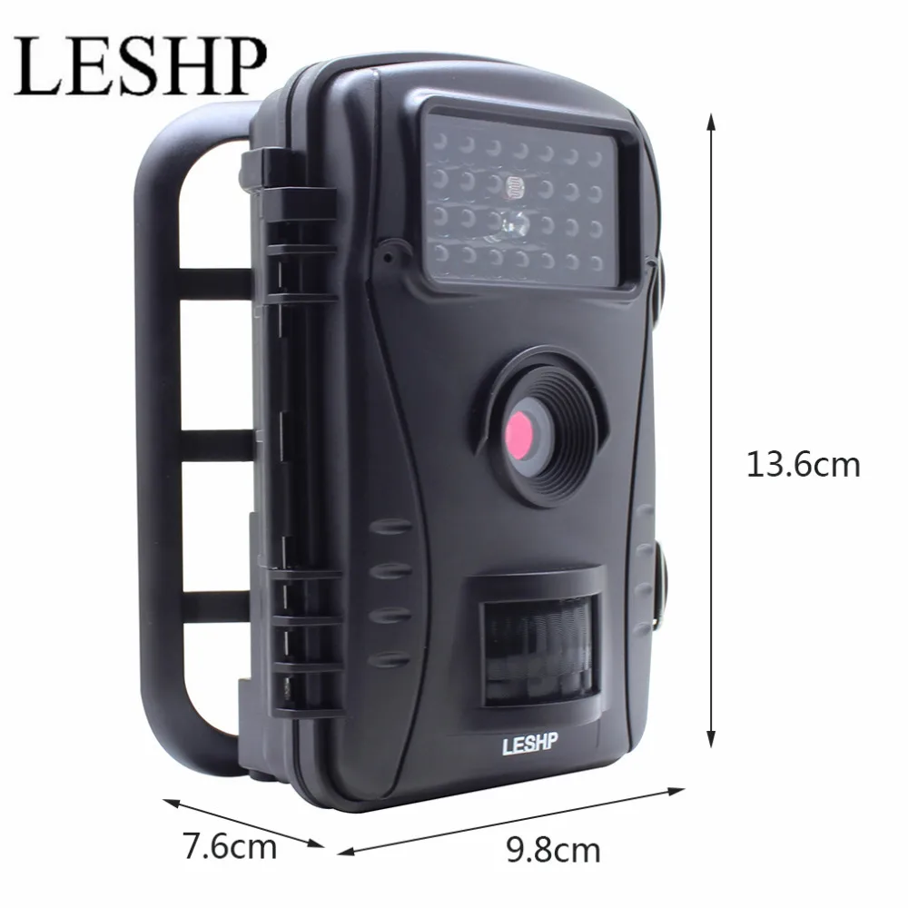 LESHP RD1003 профессиональная 2,4 дюймов TFT 70 градусов широкий обзор охотничья камера 720P 940nM цифровая инфракрасная фотоловушка