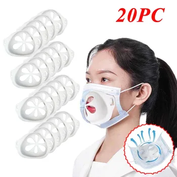 

20PCS Mask Bracket Breathable Protection Stand Breathable Masque Breathing Space Protection 3D Mask Bracket Face Masks Holder