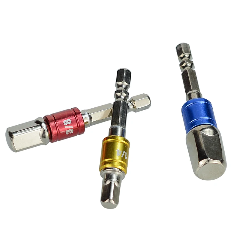 XCAN адаптер для сверла 3 шт. шестигранный хвостовик 1/4 &quot3/8&quot 1/2 &quotсверла