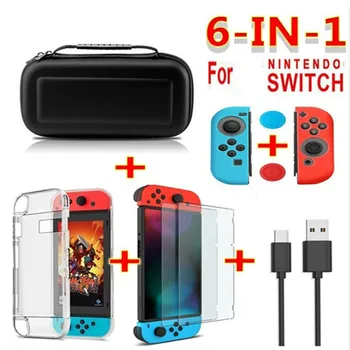 

Switch 6in1 Portable Hand Storage Hard Protective Storage Bag for Switch Console & Game Accessories