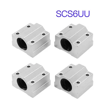 

4Pcs SCS6UU SCS8UU SCS10UU SCS12UU SCS16UU SCS20UU Linear Ball Bearing Block CNC Router 3D Printer Parts