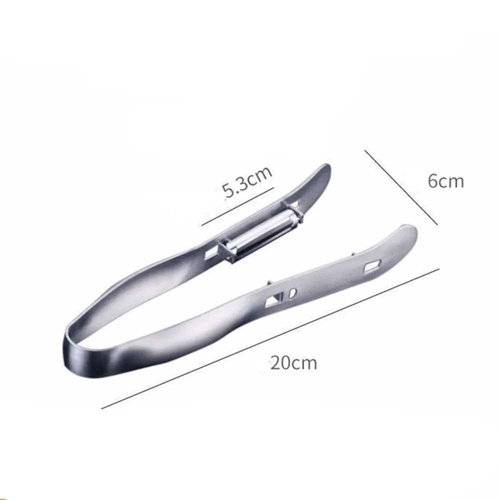 Stainless Steel Asparagus Peeler Yam Melon Fruit and Vegetable Double Edge Peeler