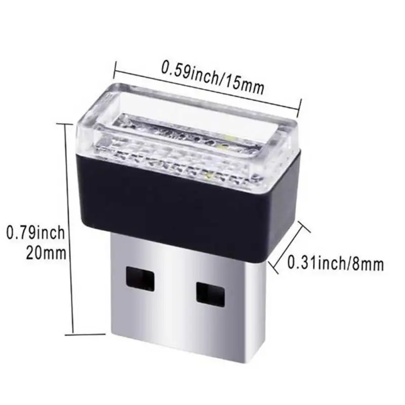 Mini LED Car USB Atmosphere Lamp Interior Starry Laser Projector Lights Roof Star Light Auto Decoration Car Accessories