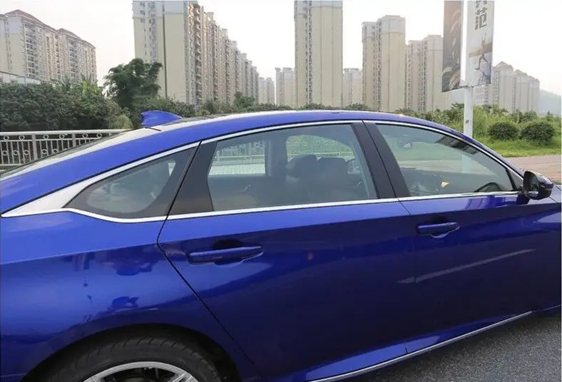 Подходит для Honda Accord 6x SUS304 из нержавеющей стали, нижняя отделка окна, крышка, автомобильные аксессуары, модификация автомобиля