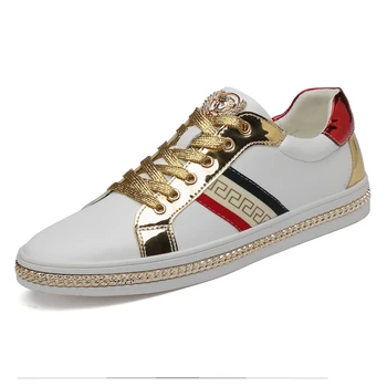 

Casual Shoes Leisure Man Full Grain Leather Shoes Lace up Soft Oxfords Fashion Round Toe Four Season Unisex Men Women PU Rubber