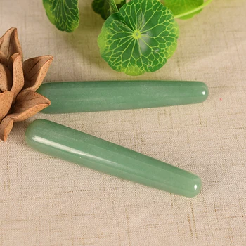 

Natural dongling jade stick facial massage stick pink crystal face bar smooth and comfortable to improve facial color