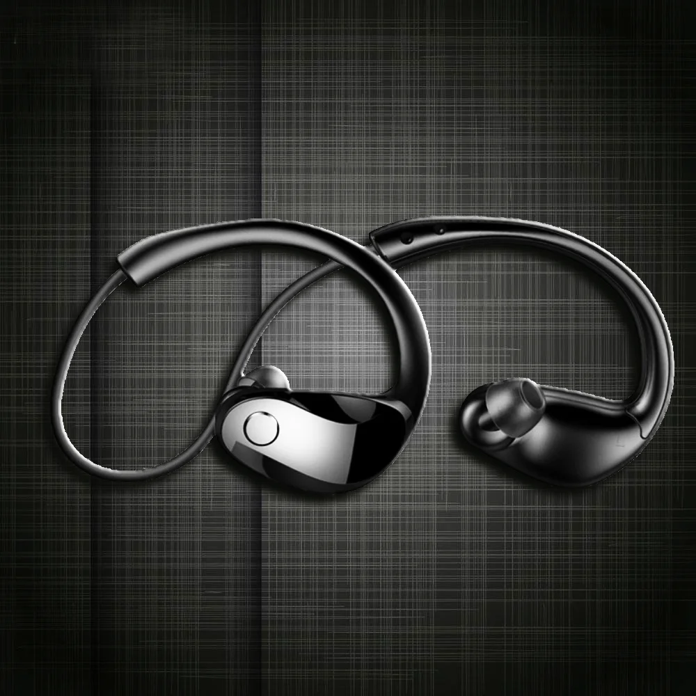 Беспроводной earhone bluetooth IPX 5 Водонепроницаемый hands free ушной крючок светильник с микрофоном 3D стерео Шум отменить M10 INTKOOT