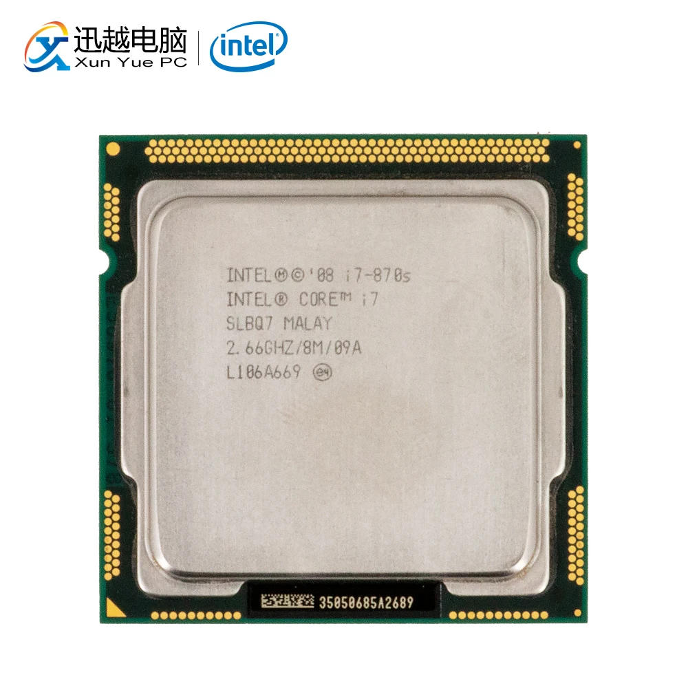 

Intel Core i7 870S Desktop Processor i7-870S Quad-Core 2.66GHz 8MB L3 Cache LGA 1156 Used CPU