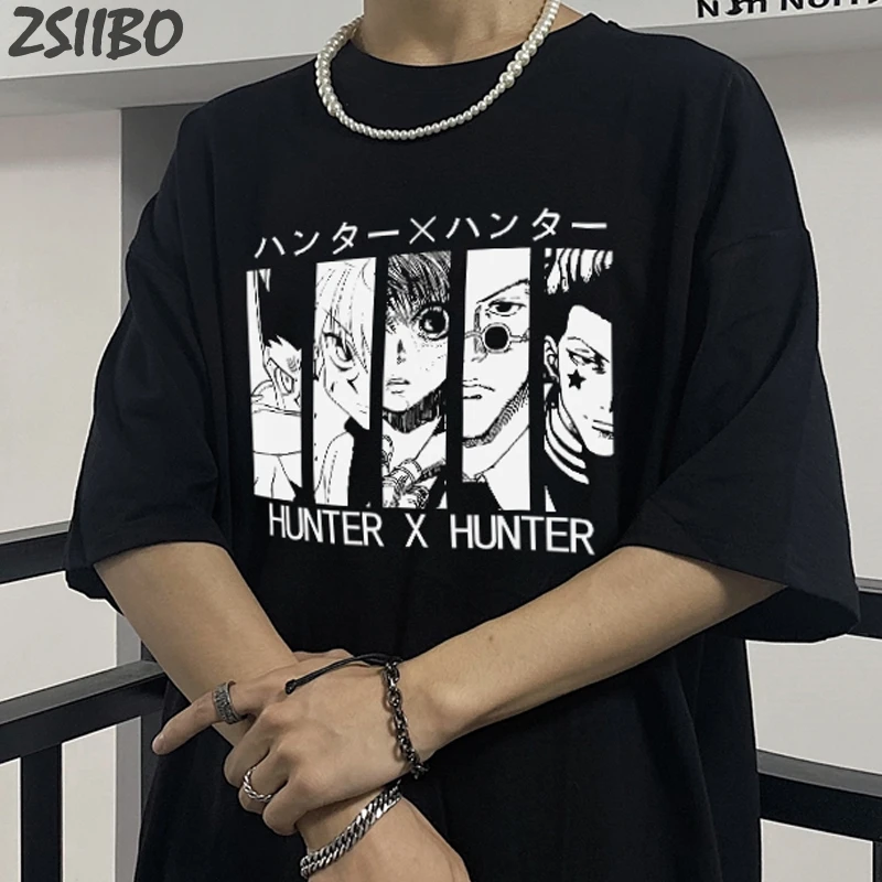 Fashion Men'sT Shirt Unisex Short Sleeve tshirt Kurapika Anime Hunter X  Hunter Killua Zoldyck T shirt Streetwear Casual Tops|T-Shirts| - AliExpress
